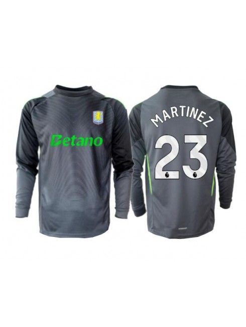 Moški Nogometna dresi replika Aston Villa Emiliano Martinez #23 Vratar Domači 2025-26 Dolgi rokav Moški Nogometna dresi replika Aston Villa Emiliano Martinez #23 Vratar Domači 2025-26 Dolgi rokav